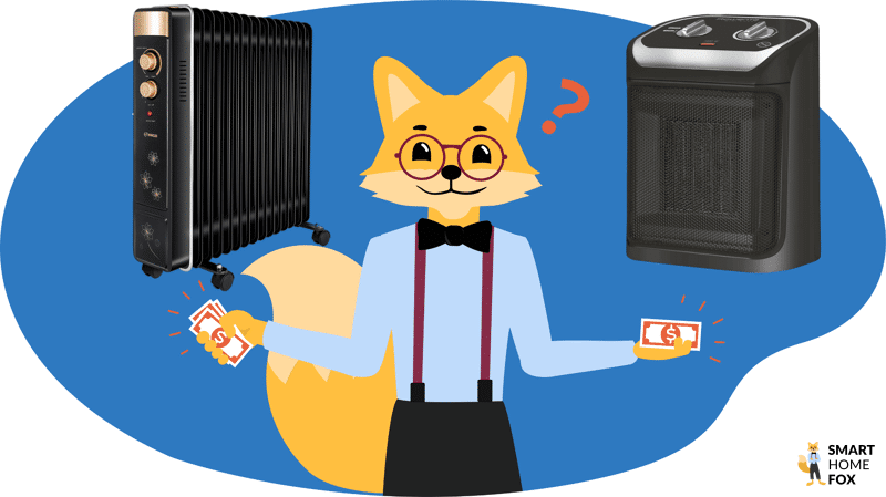Heizlüfter vs. Ölradiator mit Smart Home Fox